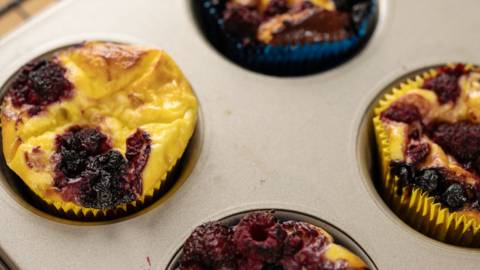 Low Carb Cheesecake-Muffins