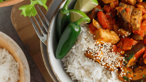 Vegetarisches Melanzani-Curry