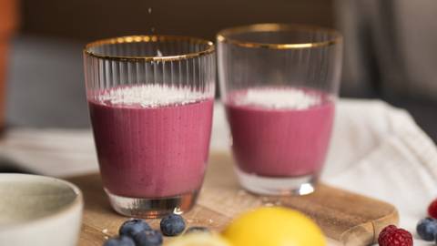Laktosefreier Berry-Protein-Shake