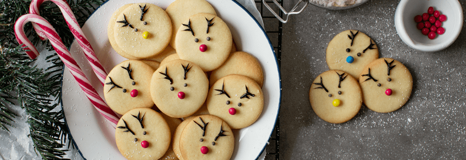 Süße Rentier-Kekse